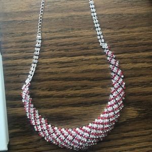 Necklace Red Ruby’s and Diamonds